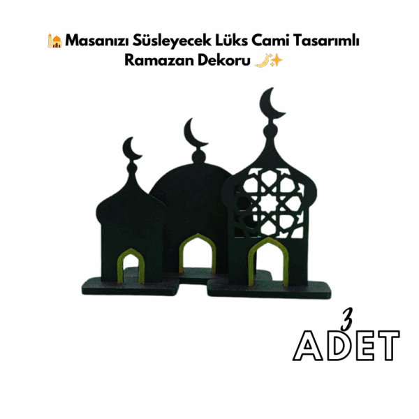 abjad 🕌 Masanızı Süsleyecek Lüks Cami Tasarımlı Ramazan Dekoru 🌙✨